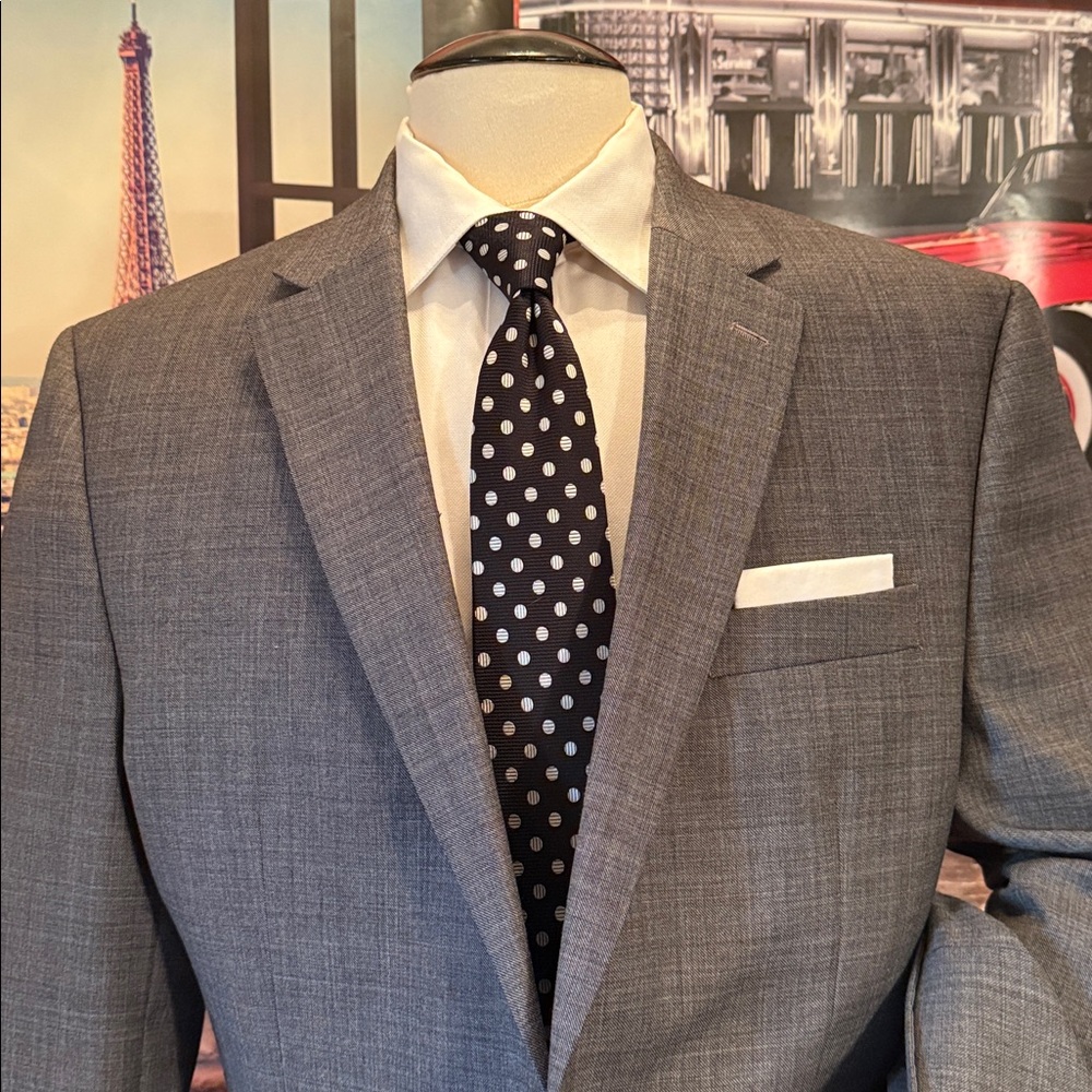 Chaps Silver and Gray Men's Sport Coat